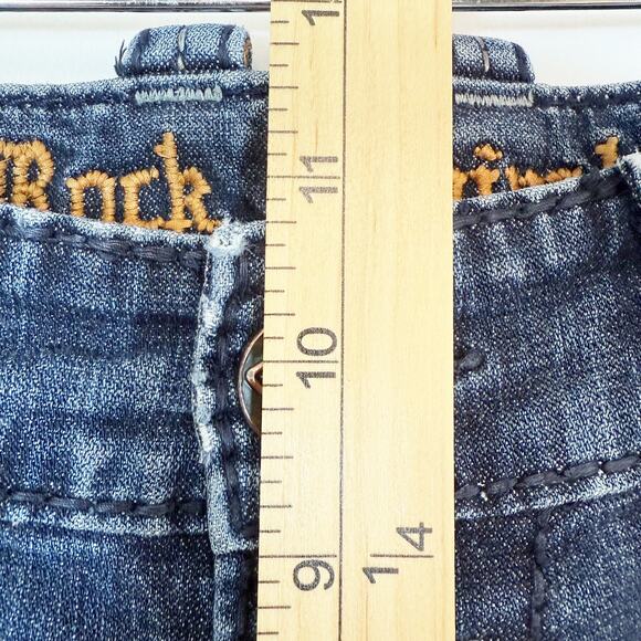 Rock Revival Men's Wales Alt Straight Leg Distressed Jeans Size 36 - Picture 14 of 15